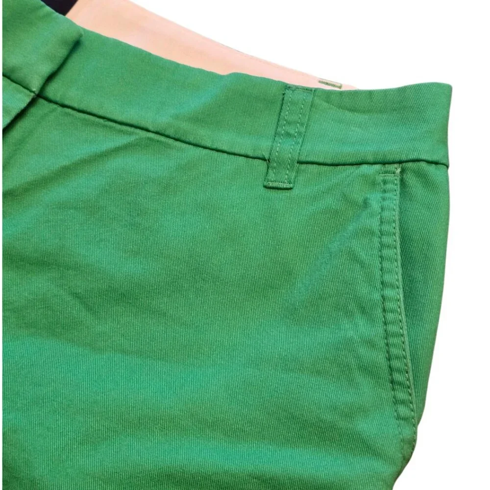 🏷️ NWT  🏷️ J CREW Green Chino Shorts  sz 8   🏷️ NWT  🏷️ - Picture 4 of 6